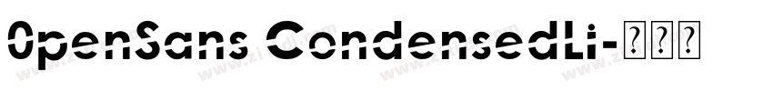 0penSans CondensedLi字体转换